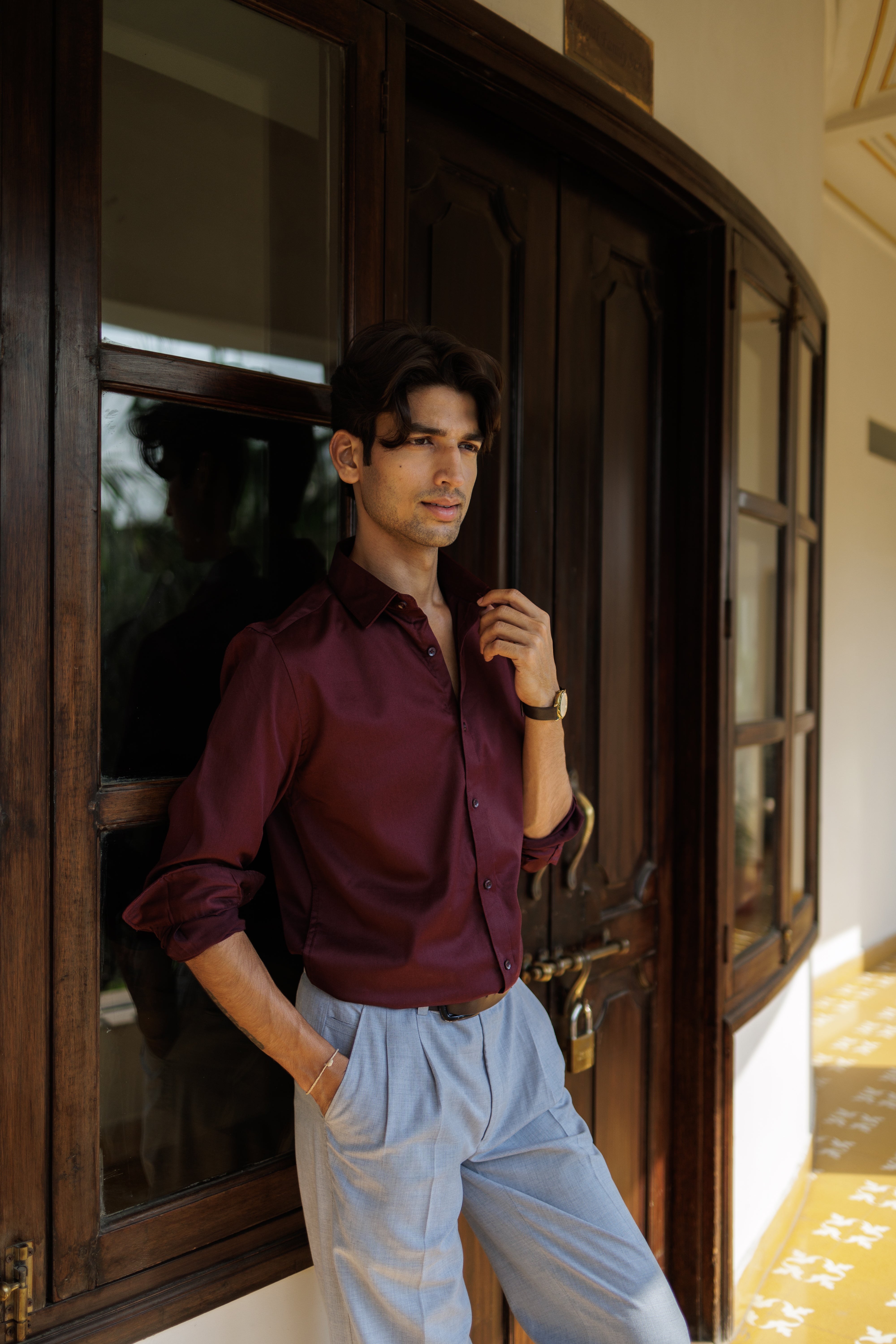 Classic Wine Formal Shirt