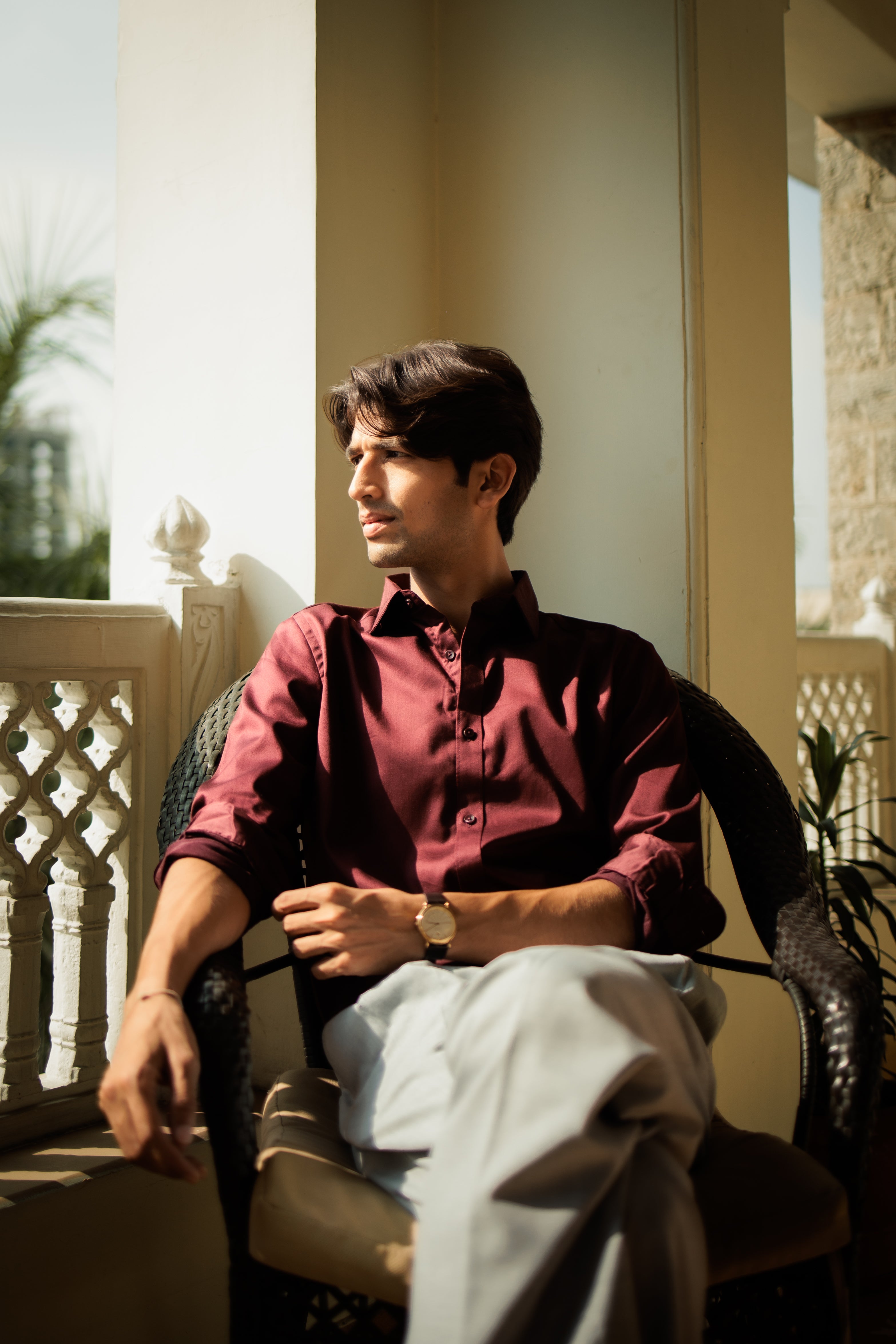 Classic Wine Formal Shirt