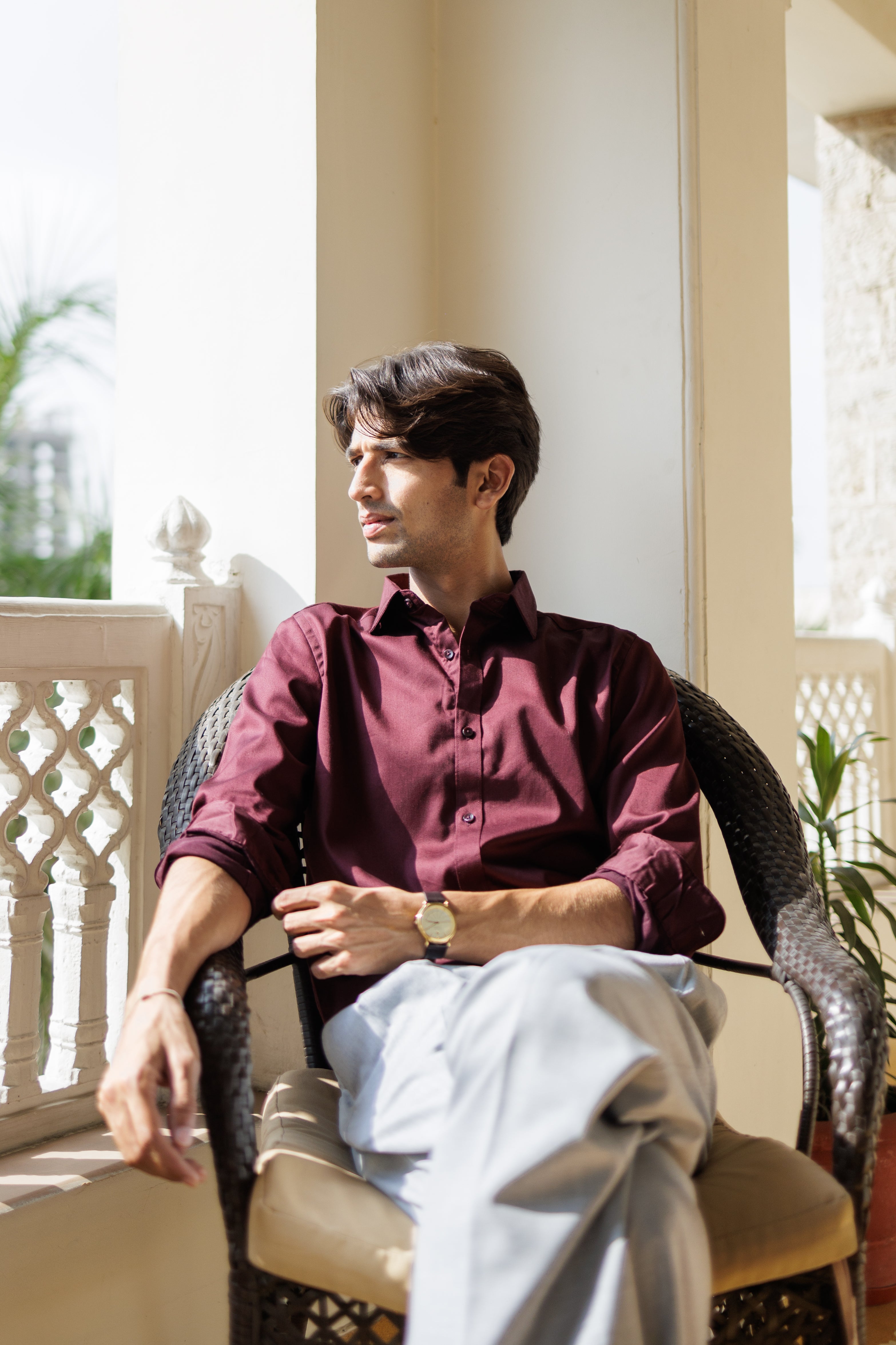 Classic Wine Formal Shirt