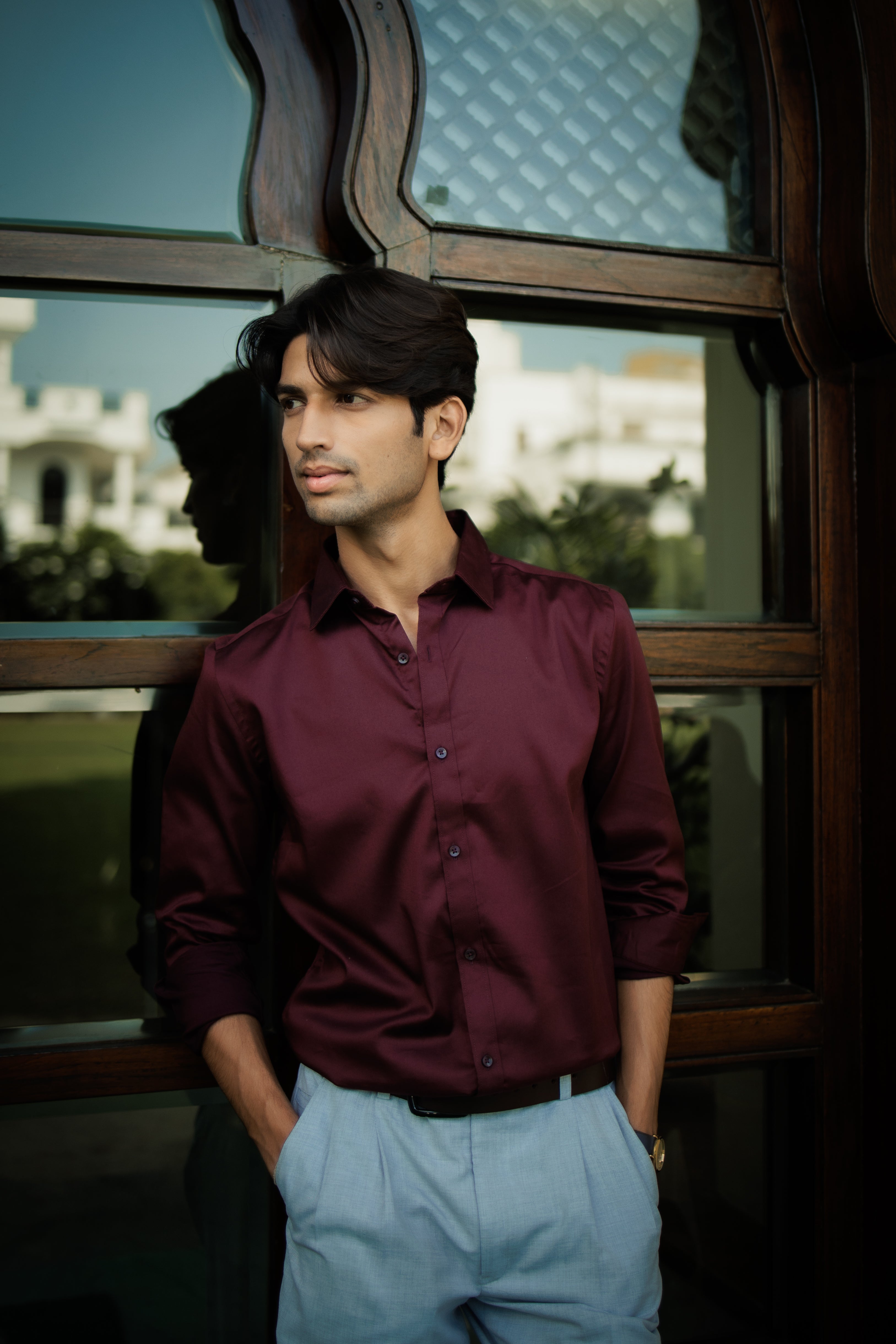 Classic Wine Formal Shirt
