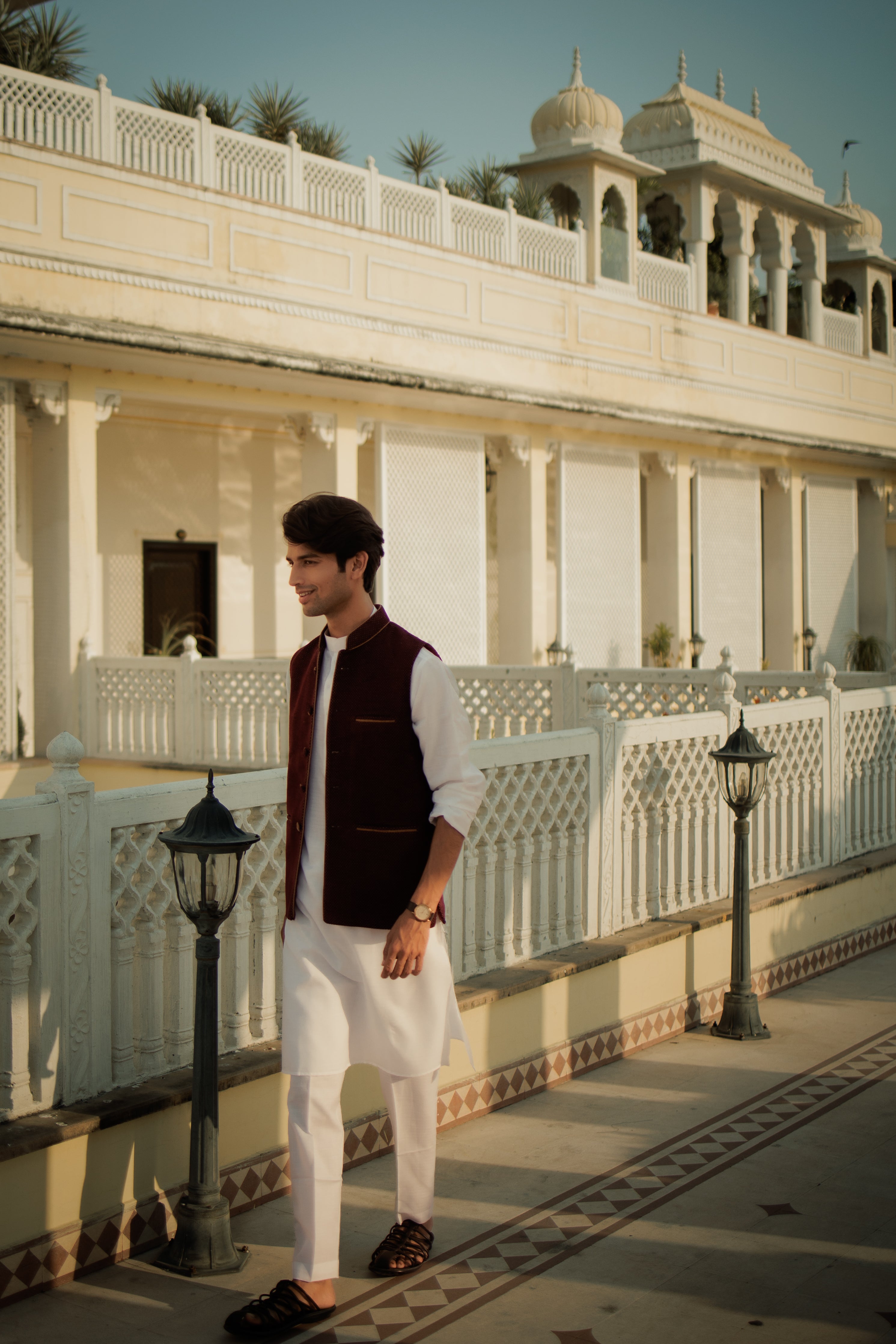 Royal Maroon Kurta Bandi Set
