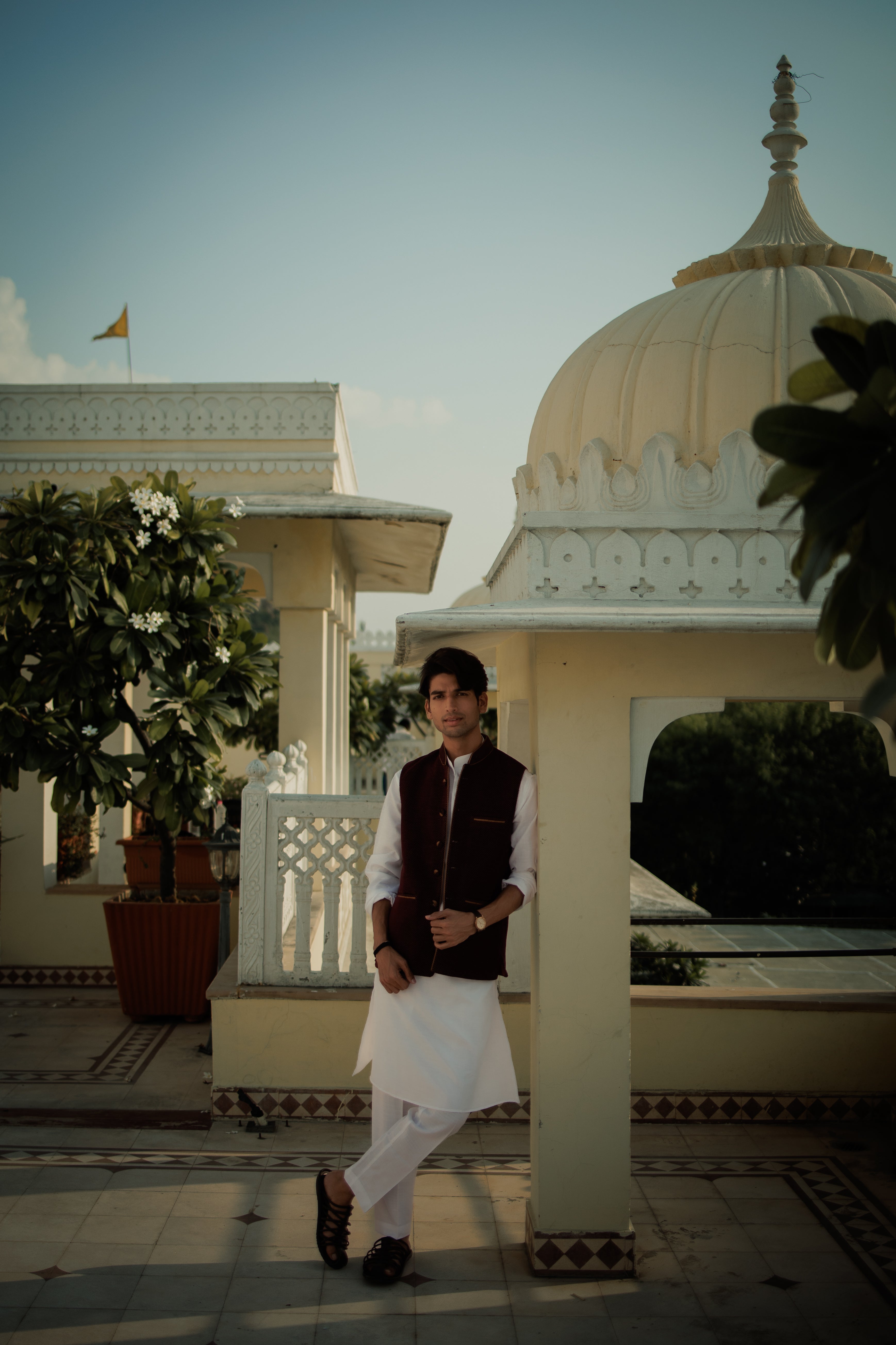 Royal Maroon Kurta Bandi Set