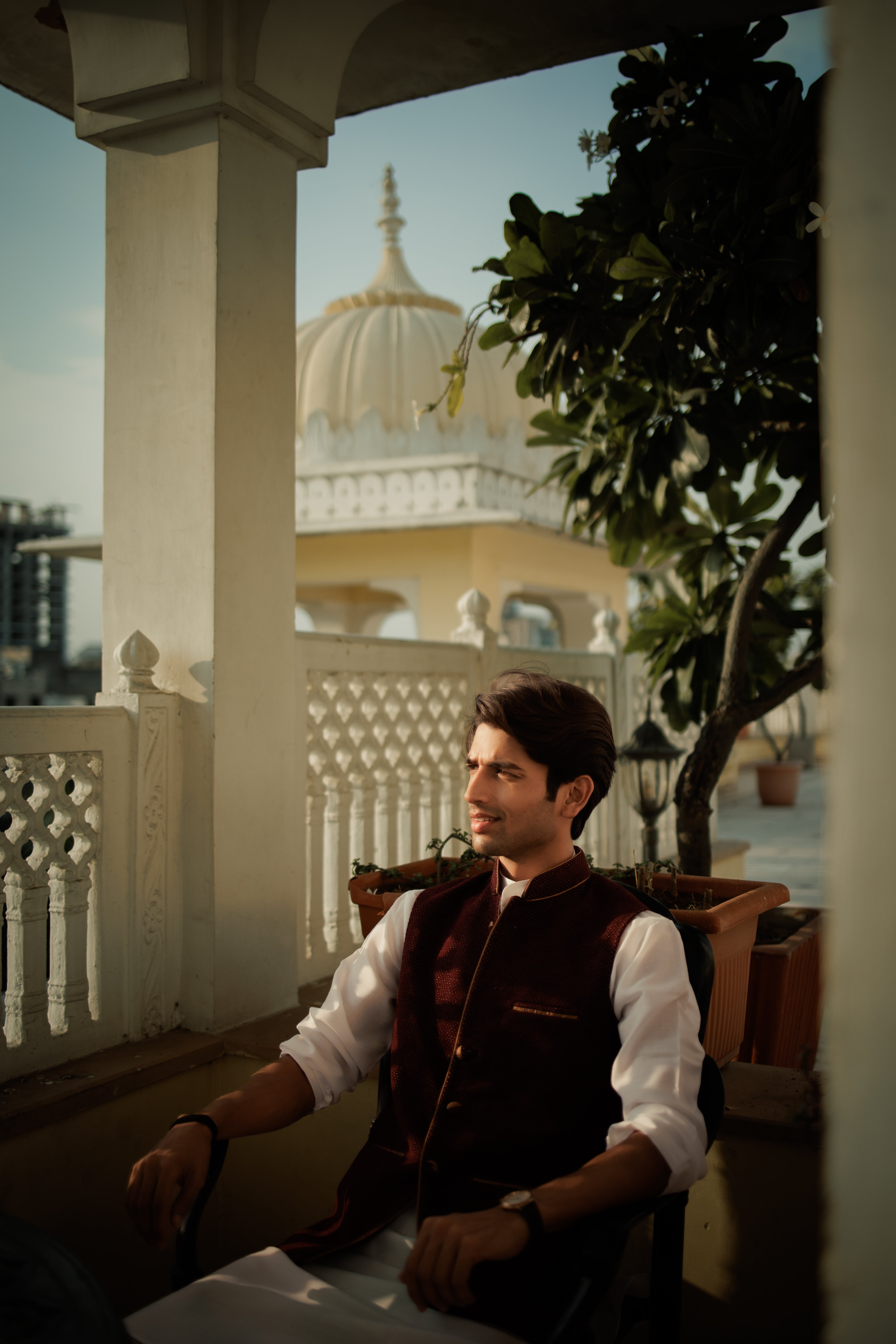 Royal Maroon Kurta Bandi Set