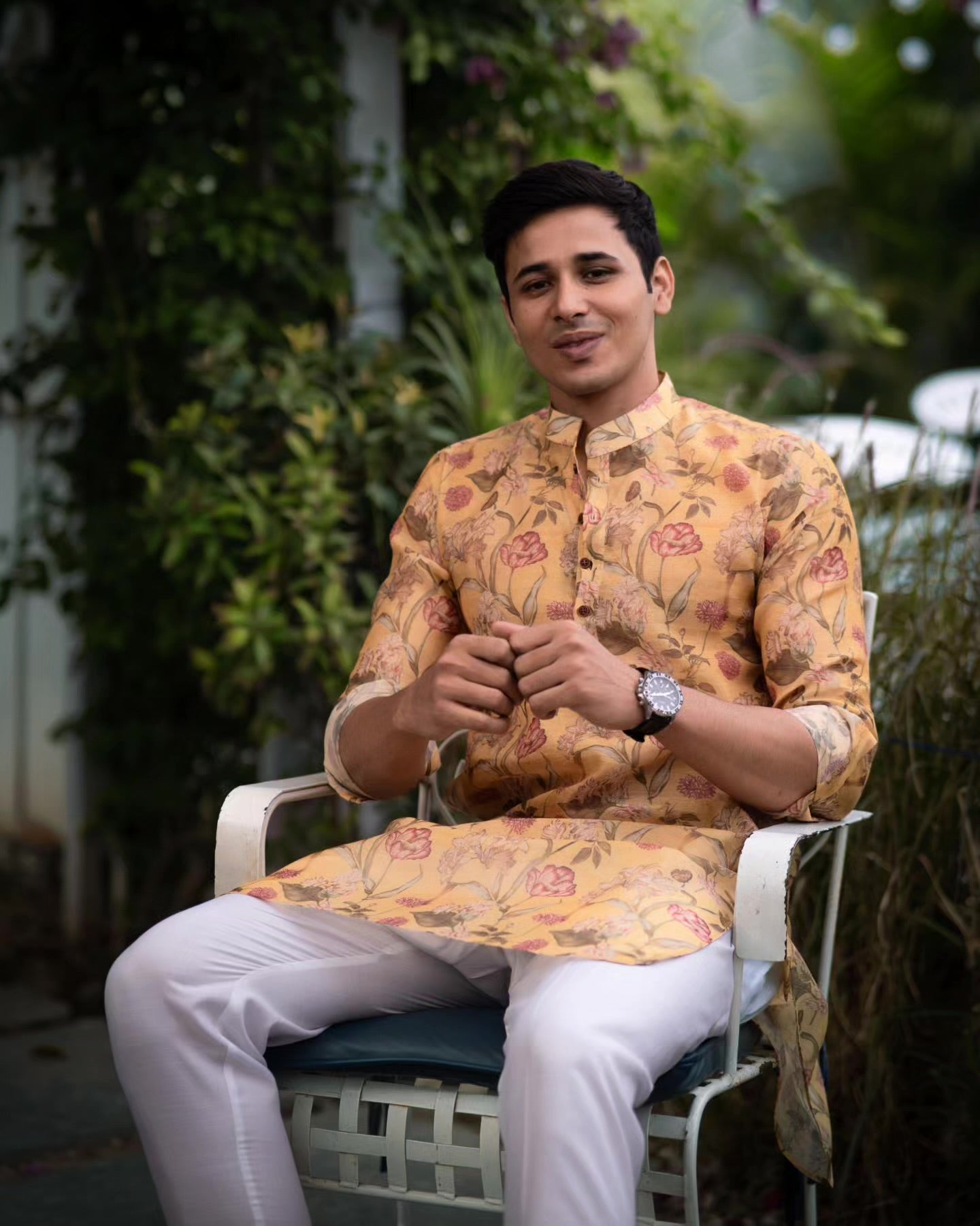 Jardin Royal Silk Kurta