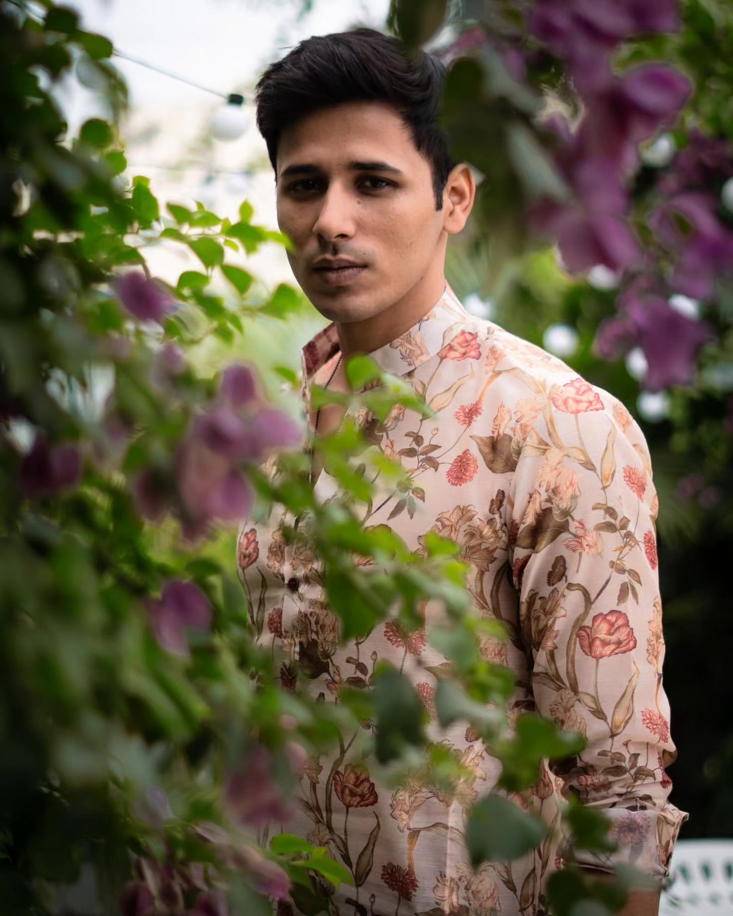 Jardin Royal Ivory Silk Kurta