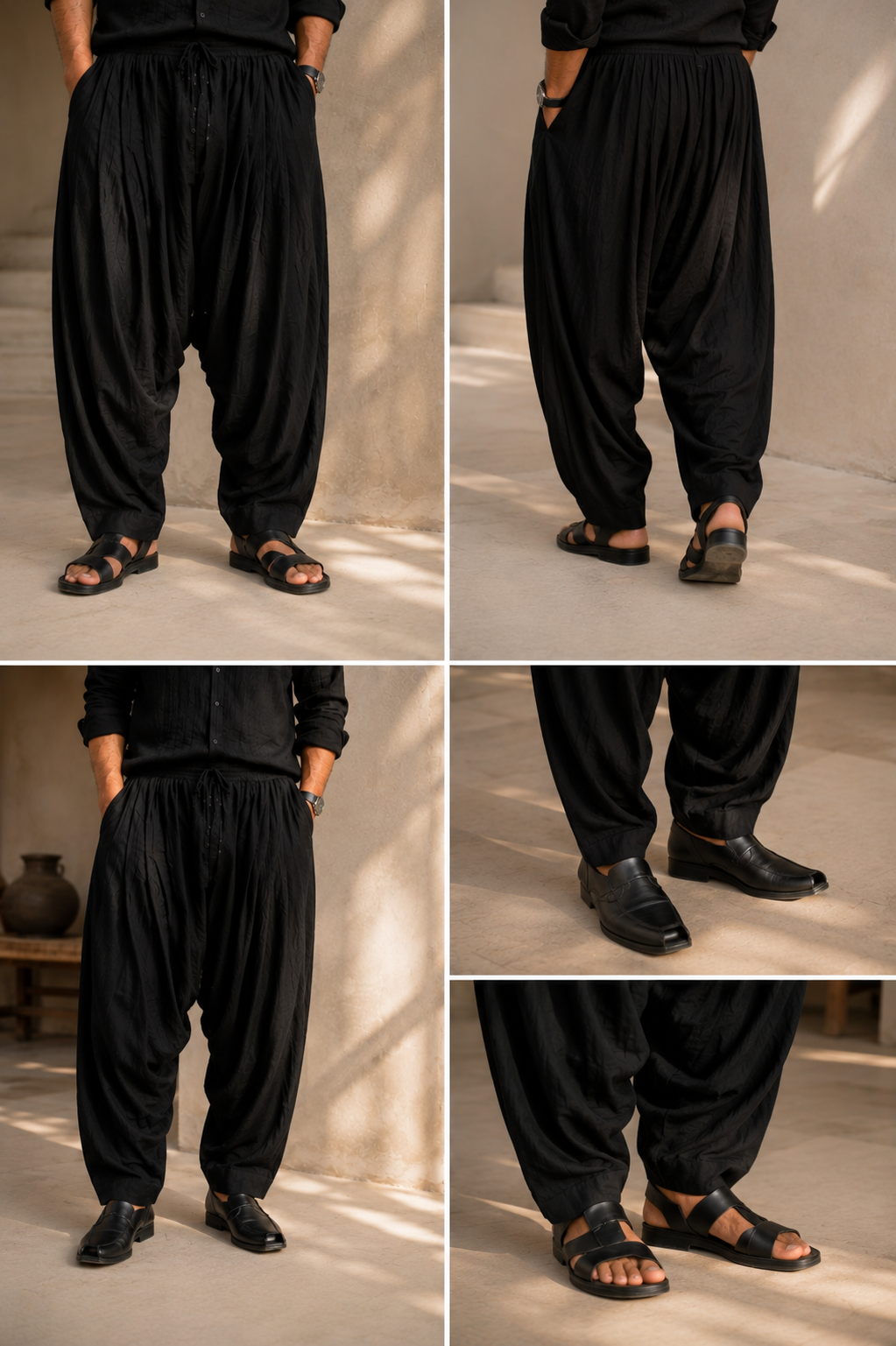 Black Retro Pant