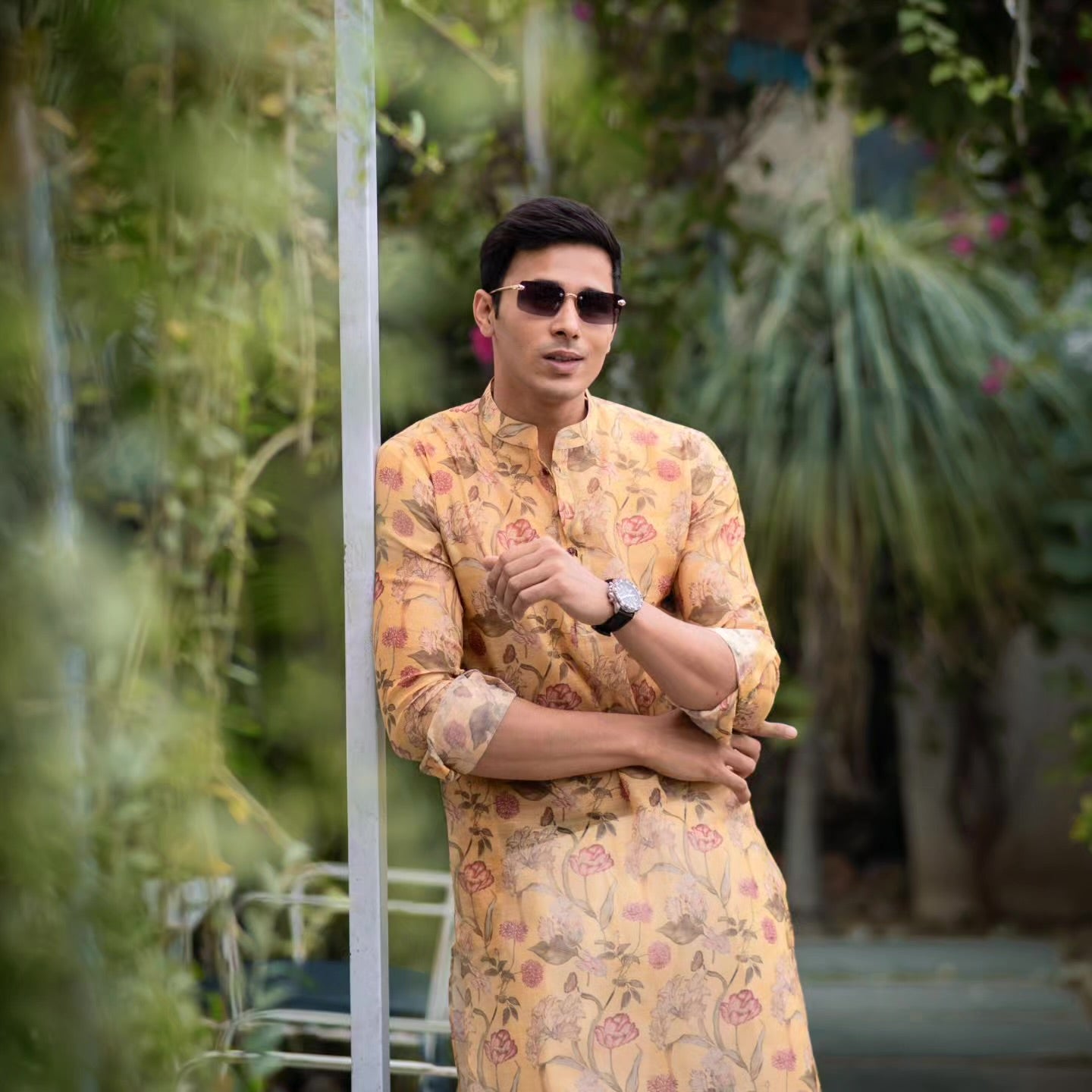 Jardin Royal Silk Kurta