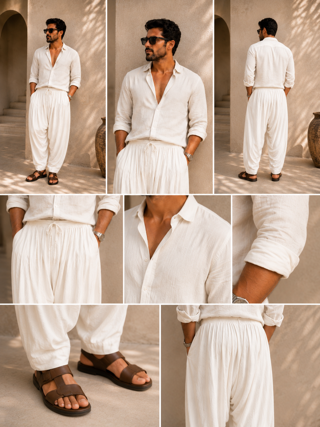 Retro White Pant