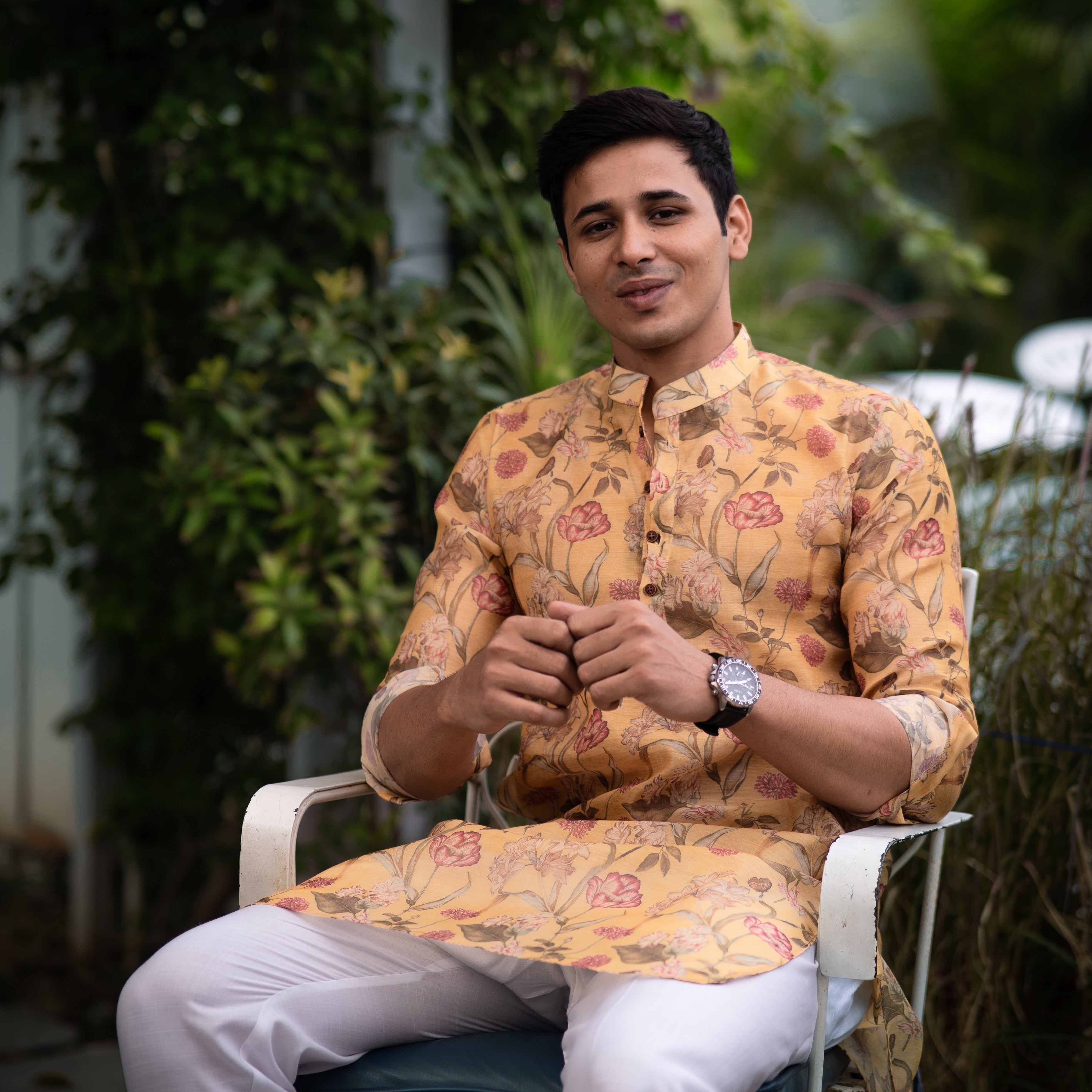 Jardin Royal Silk Kurta
